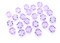 100pcs Authentic Preciosa Loose Faceted Bicone Crystal Beads 3mm Violet Compatible with Swarovski 5301/5328 for DIY Jewelry Making Pre-B304
